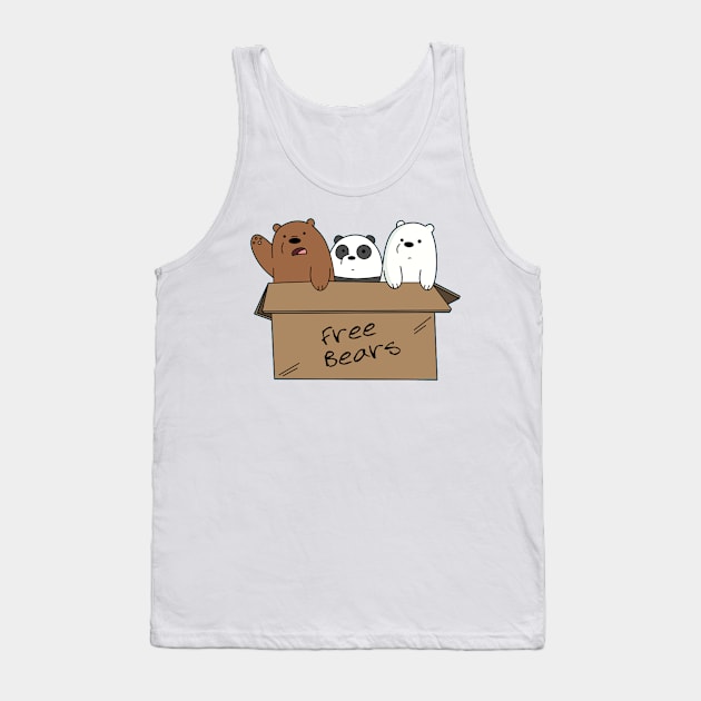 We Bare Bears Tank Top by positive_negativeart